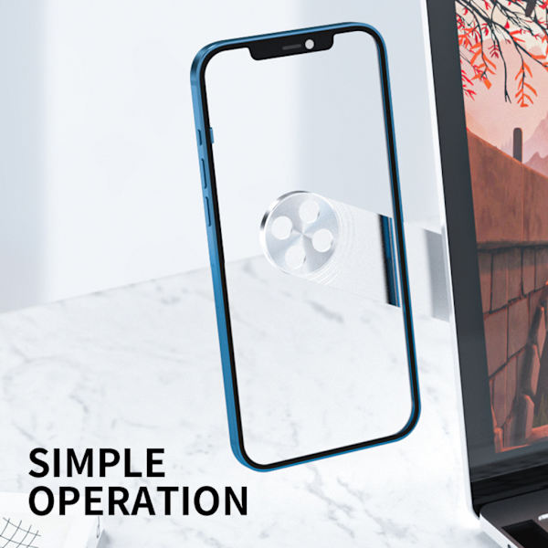 Bärbar datorskärm Clip on Side Mount Magnetisk Mobiltelefon Telefonställ Sidomonterad Hållare Expansionsfäste Slim Osynlig Silver