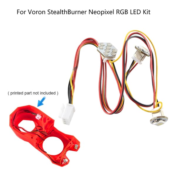 3D-printdel Mini Knap LED Lys Kabel til Voron 2.4 Stealthburners