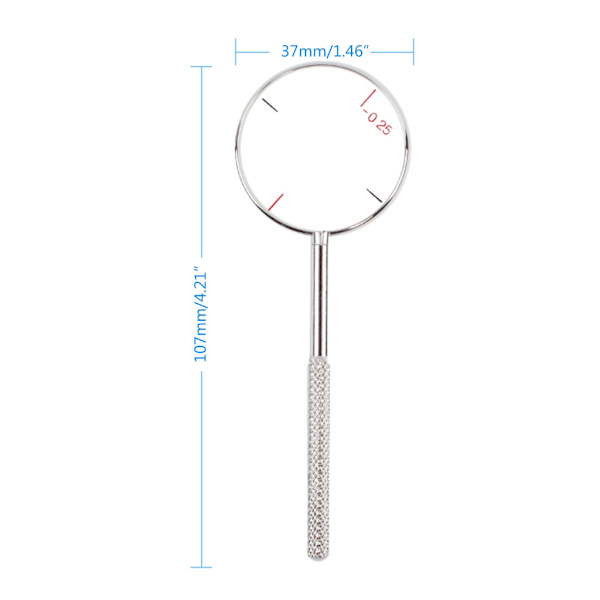 2-delad rund optisk korscylinderlins set Dioptrier Optiska instrument Dioptrier Kit Enkel användning Hållbar-