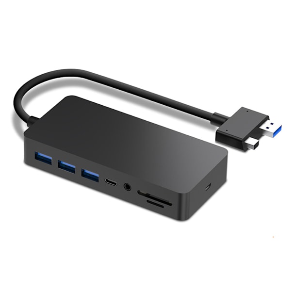 Rocketek Type C Hub HDMI-kompatibel/DP/VGA/Ethernet 3USB-portar DP SD/TF/Audio 11in1 dockningsstation för Surface Pro