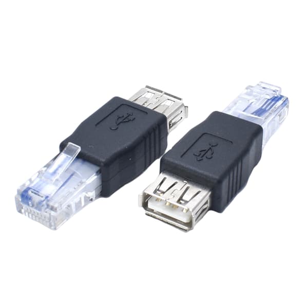 2 stk. USB2.0 til Ethernet RJ45 Han-stik Netværksadapter til Routere