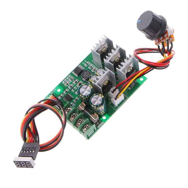 30A for DC 6-60V PWM Motorhastighetskontrollerkort Dimmer Strømregulator+Display