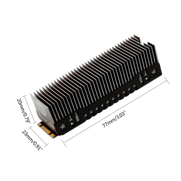 til M.2 SSD Køleplade Køling Termisk Pad M2 NVME 2280 Solid Harddisk Køler