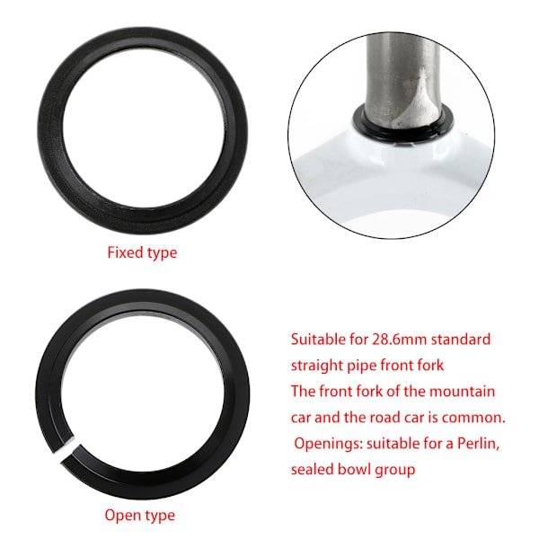 Cykel framgaffel Grummet Headset Tyst OpenType Mountain Road Bike Ring delar Style 1