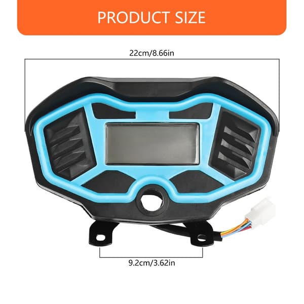 Vandtæt Motorcykel Meter PC LCD Panel Opgraderinger Til Elektriske Trehjulede Køretøjer Meter strap lock