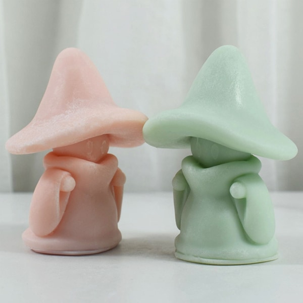 Mushroom Spectre Form Söt figur Aromaterapi Form DIY Form Doftljus Molds