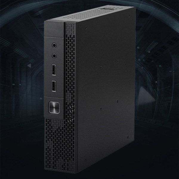 ITX-dator för case QX02 Mini Desktop för case Industrial Control Hemmabio PC-spel för case Fram USB Audio Inte