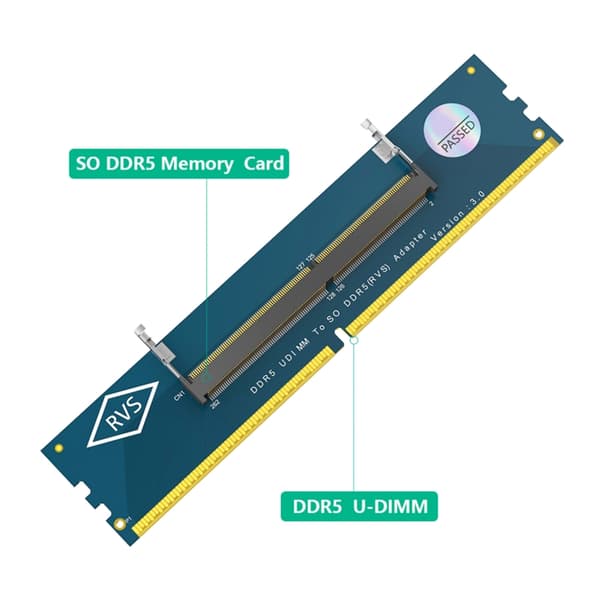 1 par SO DDR5 til DDR5 U DIMM højfrekvente hukommelseskortadaptere til computer
