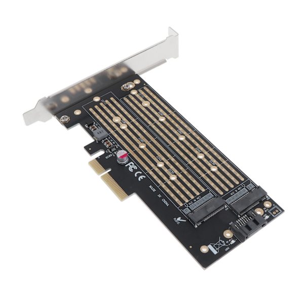 M.2 NVME till PCI-E 3.0 X4 expansionskort PCIE till M.2 Adapter Sata Internt gränssnitt PCI-E 3.0 X4 till SATA för PC