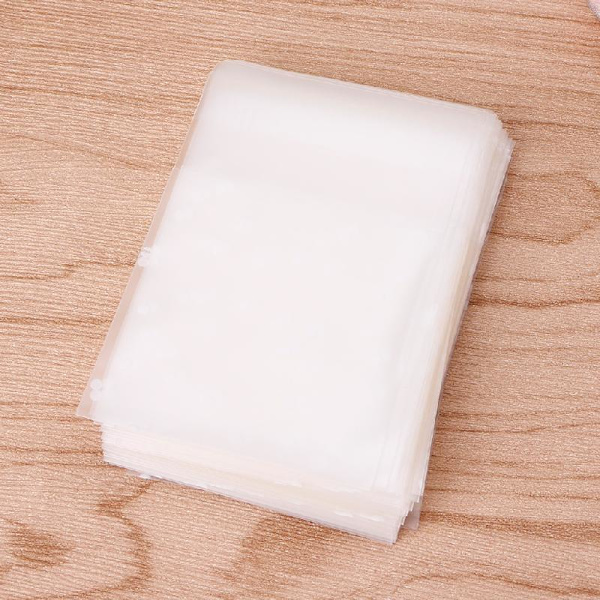 100 st jul självhäftande kaka godis behandla present DIY plast paketpåse null - M