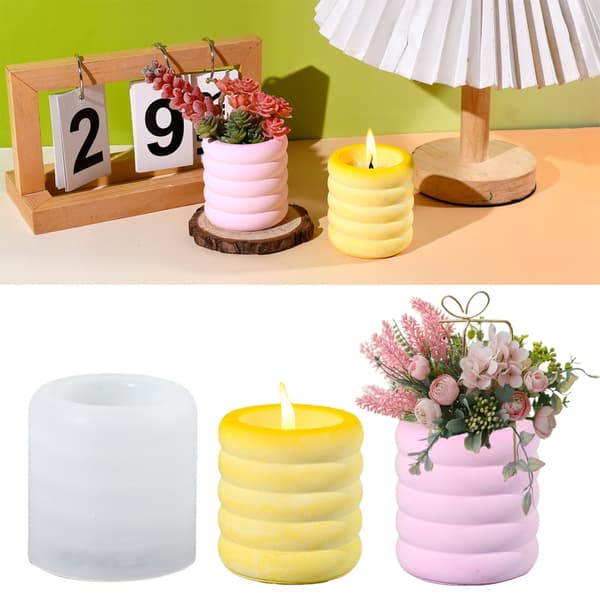 Silikonform for kreative DIY-prosjekter Fem ringer design Solid og fleksibel