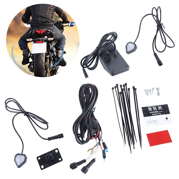 Motorsykkel Blindsonemonitorering BSD Avstandsassistent Millimetersensor