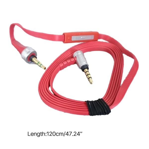 Ersättningsheadsetkabel 3,5 mm till 3,5 mm Aux-kabel med mikrofonvolymkontroll för MDRX10 MDRXB920 MDRX910 Headset Level 4 line