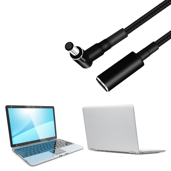 100W USB C PD Typ C till DC6.5x4.4mm omvandlaradapterkabel för bärbara datorer