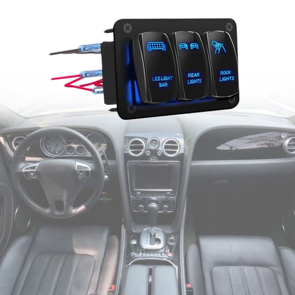 12V 24V Vanntette vippebrytere LED lysbar bryterpanel for marine