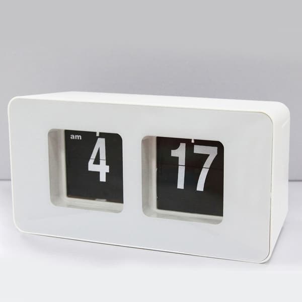 Stille drift Flipped Clock Batteridrevet Automatisk Sidevender Bordur
