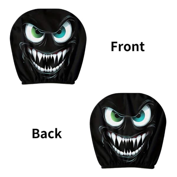 Devil Eyes Bilstol Nackstödsskydd Skyddande Polyester Universal Bilinredning 4 packs