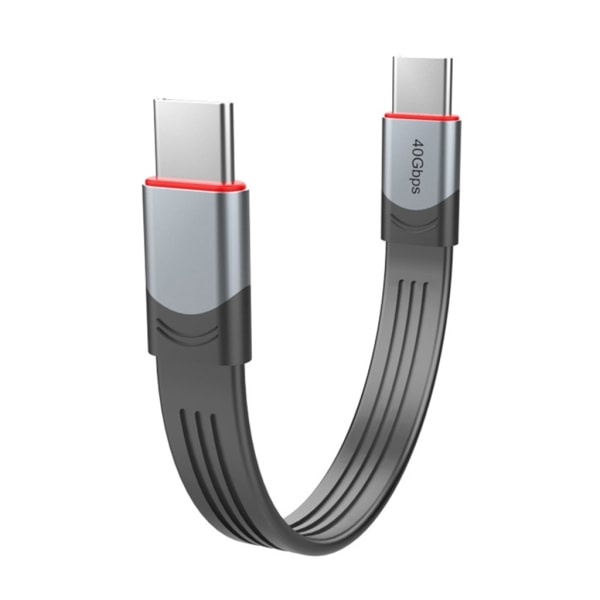 Type-C til C 40Gbps Hurtigt USB-C Datakabel Hurtig Opladning Blødt 8K 60Hz PD 100W til Thunderbolt4-kompatibel