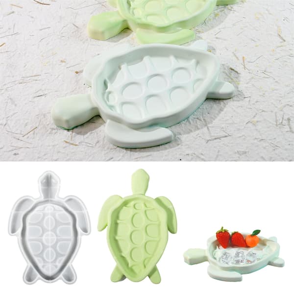 Fleksible silikoneforme Silikonepladeform Søskildpaddeform Harpiks fadform