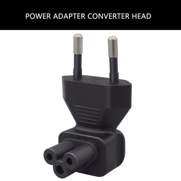 EU4.0MM til IEC320 C5 elektrisk strømadapter EU-standard 2-benet til IEC320 C5
