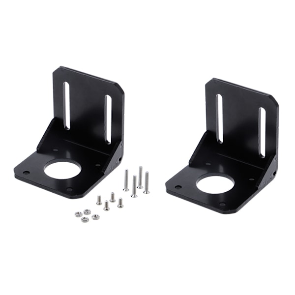 Monteringsfäste för Nema 17 Stegmotor 3D-skrivare Svart 42mm Legering St 2