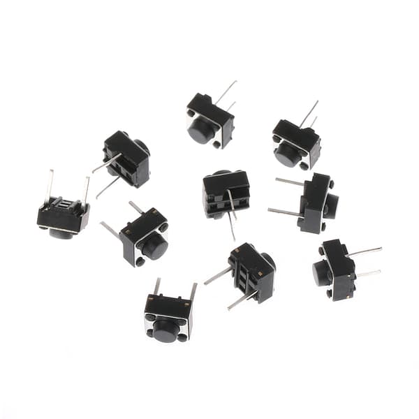 100 st 6x6x5mm 2 Pin Micro Momentary Push Button Taktil Switch