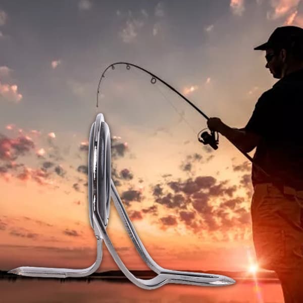 Fiske Solid Rings Stål Havsfiske Drag Anslutningar Jigging Rings Lekare