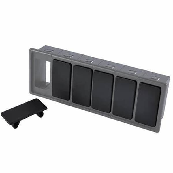 Lättinstallerad Standard Vippströmbrytare Panelhållare Blindplatta 6st Set