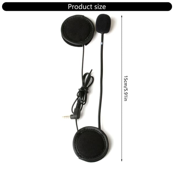 Anti-vibrations motorcykel headset intercom sæt med 3,5 mm stik til V4
