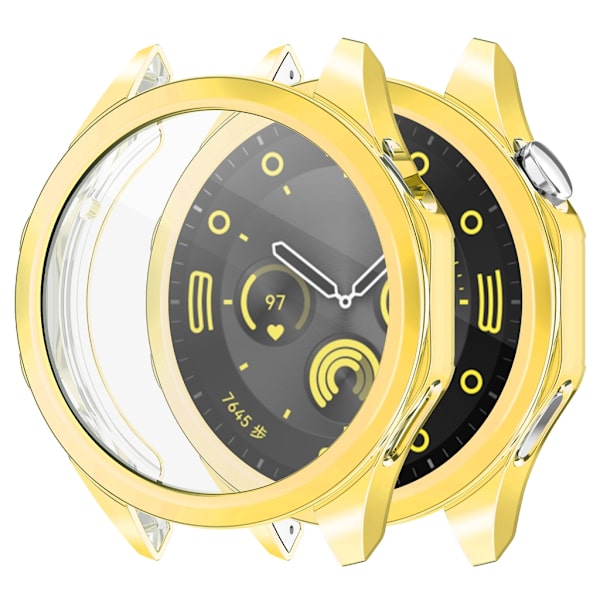 Stötsäker för GT4 41/46 mm skärmskydd Bumper Shell Cover anti-scratch Reptåligt hölje Slitstarkt Black 46mm