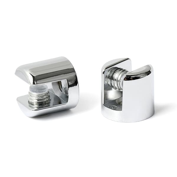 10 st glashyllstödklämma justerbar zinklegering glasklämmor A