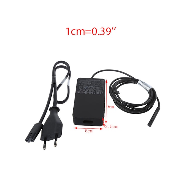 Original 12V 2,58A 36W nätadaptersladd för power för Microsoft Surface Pro 3 Pro 4-laddare EU