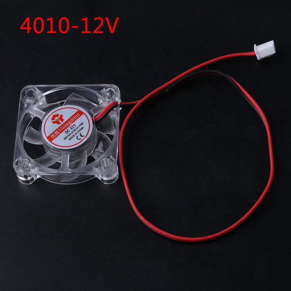 3D-skriverdeler Kjølevifte 2510 3010 12V 24V Børsteløs for DC Aksial Radiator Kjøler Stille Lysende Hydraulisk Lager