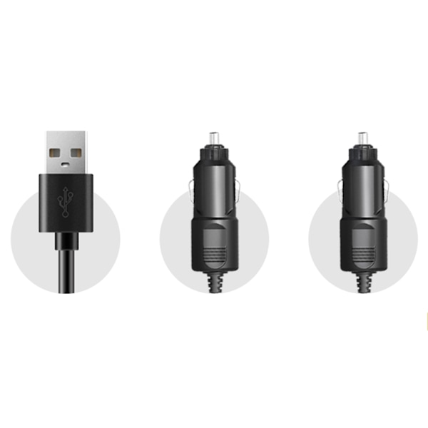 Bilfläkt USB 5V 12V 24V 2-växlad elbilkylfläkt 3-huvud Roterbar Tyst Stark instrumentbräda Kylluftcirkulatorer 24V