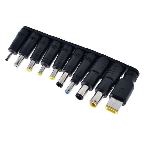 10 i 1 DC5521 Strömadapter Tips för Bärbara Datorer Kompatibla 5.5x2.1mm Hona