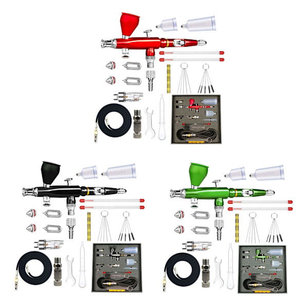 Justerbart set Mångsidigt sprutverktyg med atomiseringskontroll för bil- och modelltillverkning Green