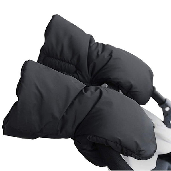 Lämpimät ja kestävät rattaiden käsineet, pakkasenkestävät, erittäin paksu vedenpitävä silkki fleece polar fleece rattaiden käsineet