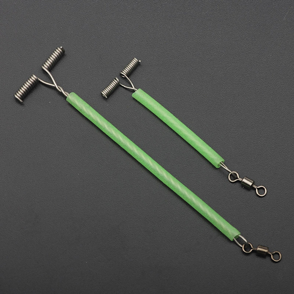 20st rostfria fiskedrag Linjeledare spår Lysande fiskeriggar med rullande svängar 3-vägs set 12cm