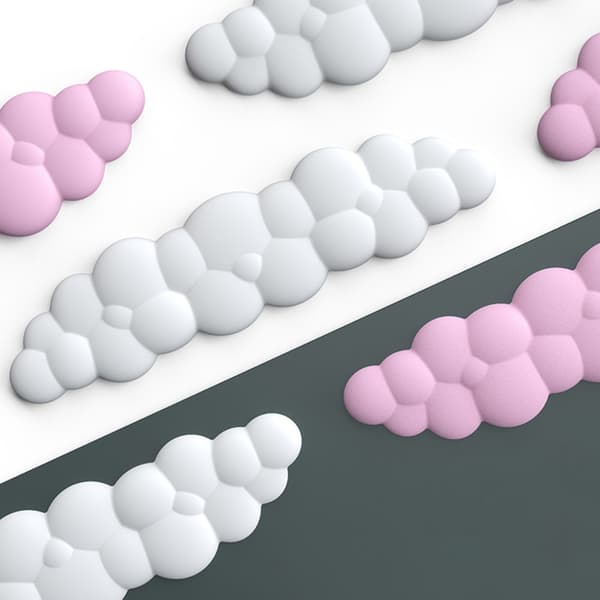 Cloud Håndledsstøtte Combo Muse Håndledsstøtte Ergonomisk Smertelindring Håndfladestøtte Black
