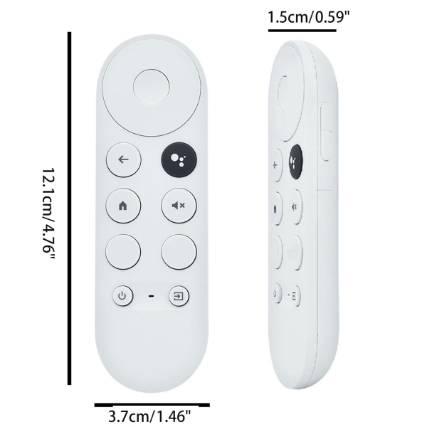 BT Röstfjärrkontroll för 2020 GoogleChromecast 4K Snow G9N9N Ersättning