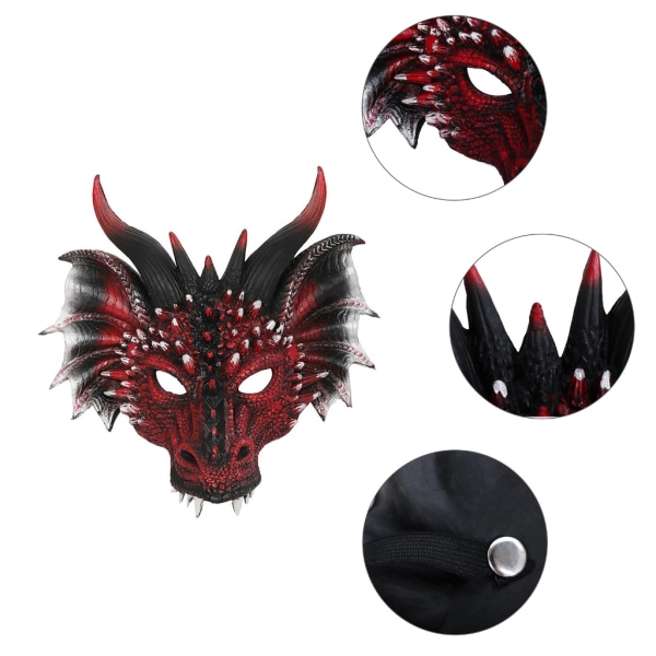 Dragon Mask Halloween Dinosaur Funny Mask Carniva Mask Kvinnor Mask Dragon Costume Halloween Party Mask