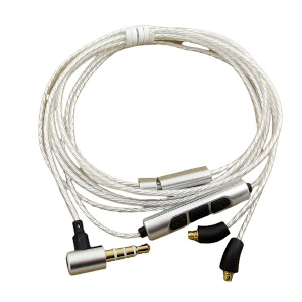 Kvalitetsforsølvet MMCX-kabel til SE535/215 hovedtelefoner. Ledningen forbedrer lydkvaliteten og komforten. 20x0,06 mm kerner