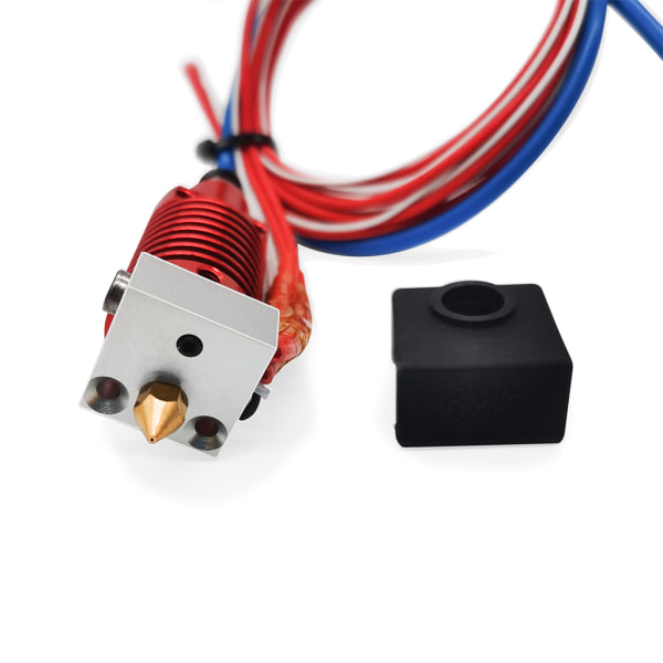 1 set 24V monterad extruder Hotend Kit munstycke aluminium värmeblock för Ender-3/CR-10/CR-10S Pro 3D skrivardelar