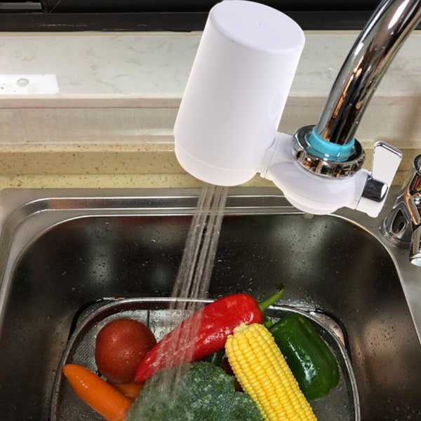 Enstegskran Vattenrenare Filter Filtreringssystem Delar för Hem Restaurang Kök Badrum Kranvatten Rengör