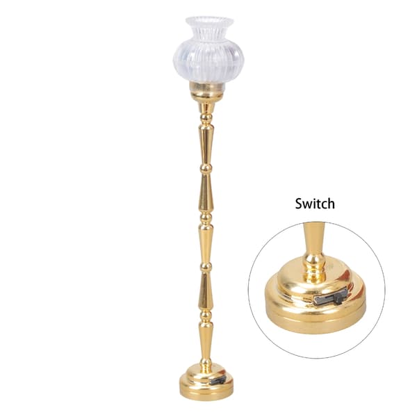 Miniature Gulvlampe Model Dukkehus Tilbehør Rollespil Møbler