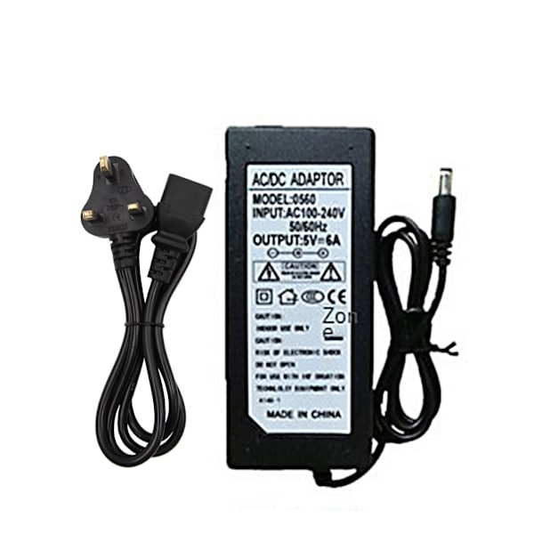 LED Strip Strømforsyningsadapter til DC 5V Lys Transformer AC 100-240V 5.5x2.1-2
