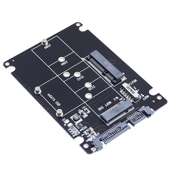 MSATA till Sata 3.0 Adapter USB 3.0 Sata Hårddisk 2 i 1 Konverterare med Kabel