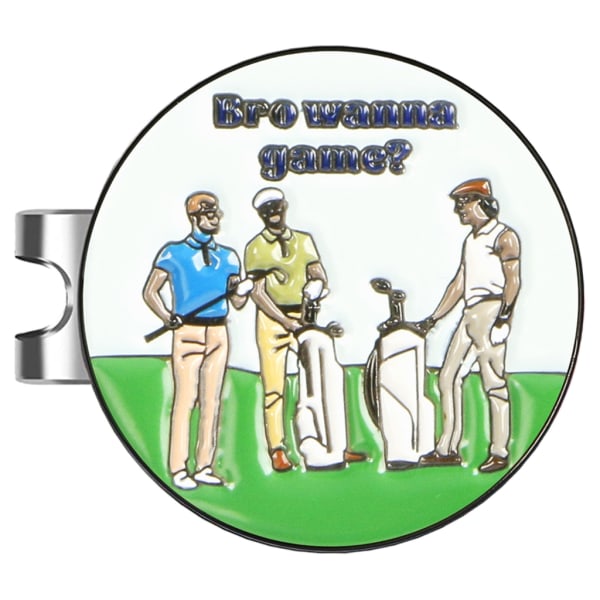 Golfbollsmarkörer med hattklämmor värdeuppsättningar för män Kvinnor golfare, avtagbar fästes enkelt på cap Premium-presenter 2