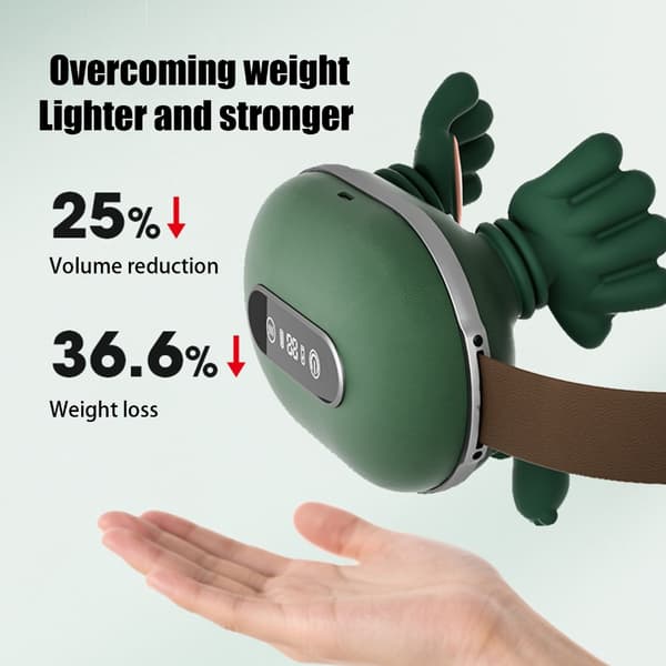 Bærbar to-varme nakkebehandlingsenhed Ergonomiske muskelafslappende æltenoder