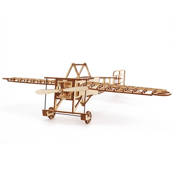 Wood Model Aircraft set Wood Puzzle DIY Wright Flyer modell Flygplan set för barn Vuxen Woodcraft set att bygga present